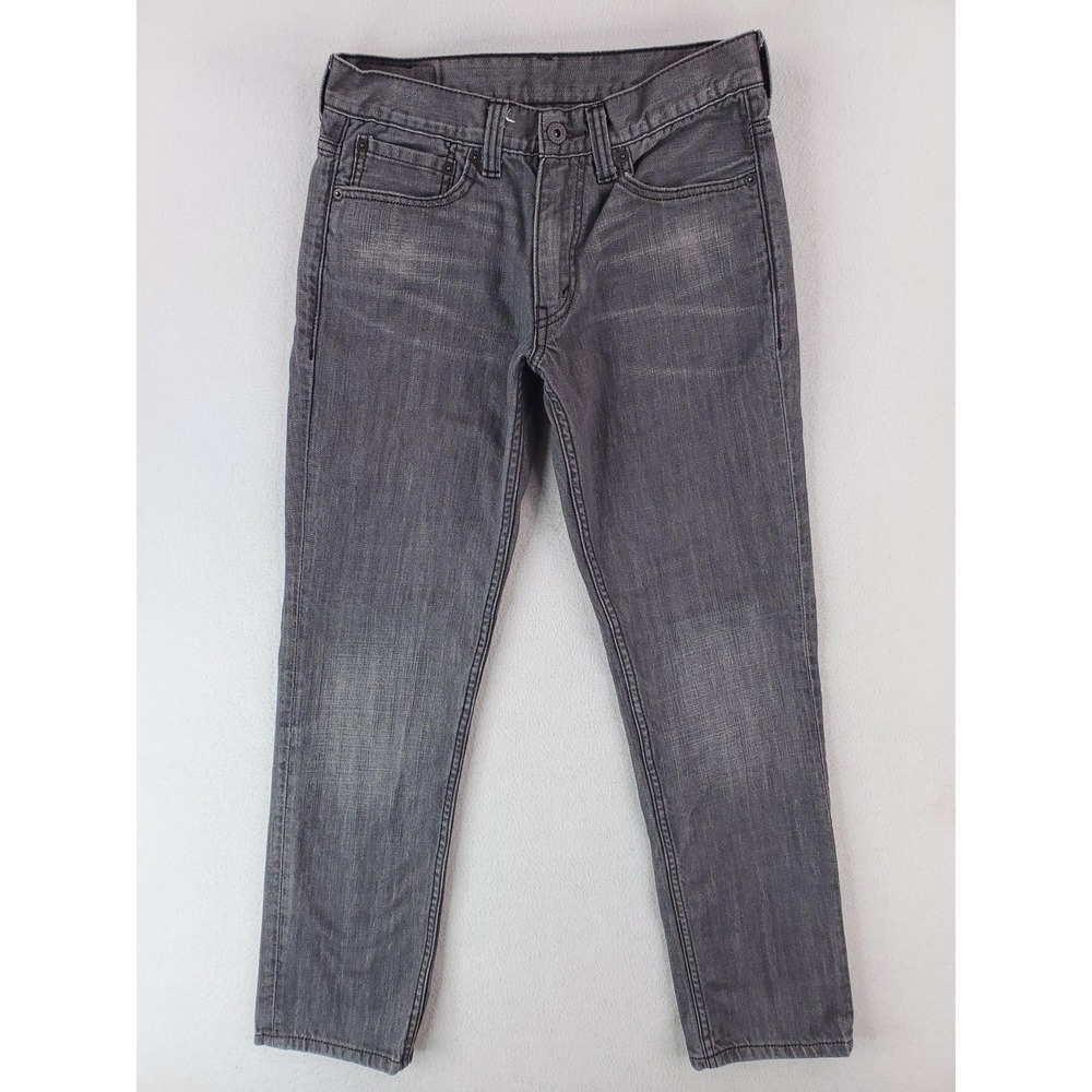 Levis 511 Jeans Mens 31x29* Gray Skinny Fit Charcoal Wash Denim Pants